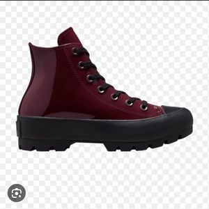 women’s size 8 converse all star lugged bordeaux